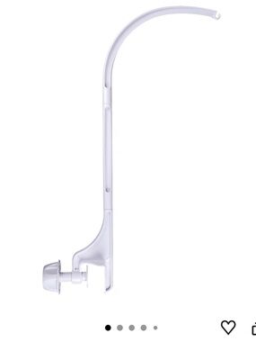 White Adjustable 24" Baby Crib Mobile Arm Holder